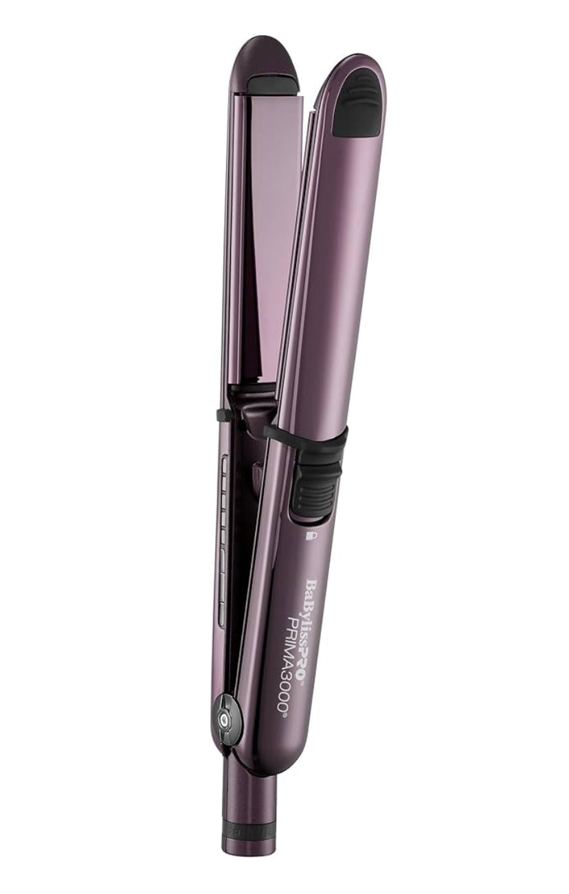 BabylissPRO Nano Titanium Limited Edition Purple Prima3000 1 1/4 inch Styling Iron for Hair