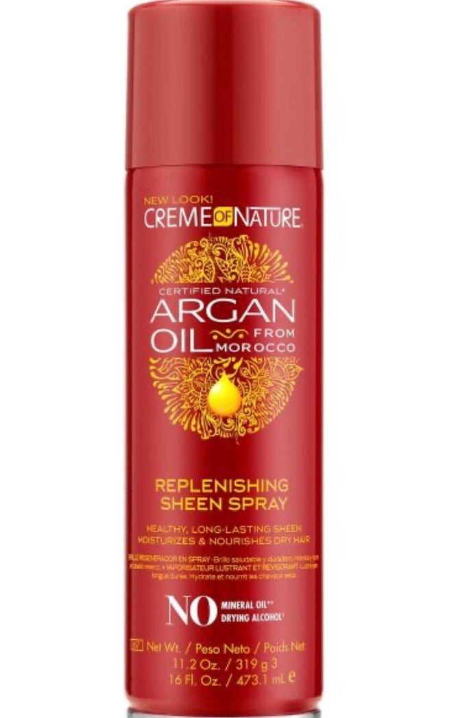 Creme Of Nature Argan Oil Replenishing Sheen Spray 16oz