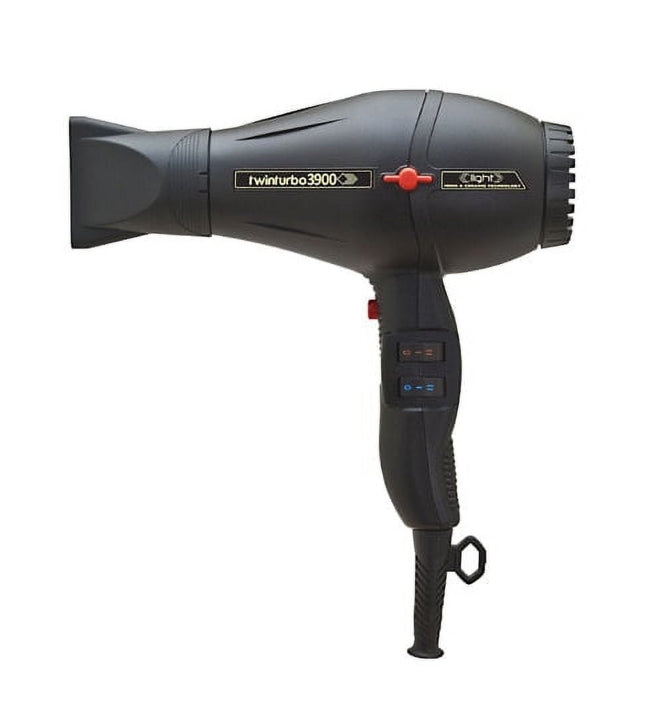 Turbo Power Twin Turbo 3900 Ceramic and Ionic Hair Dryer Black