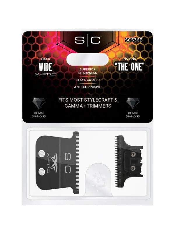 StyleCraft Fixed Black Diamond X-Pro Wide Blade w/ Black Diamond "The One" Cutter