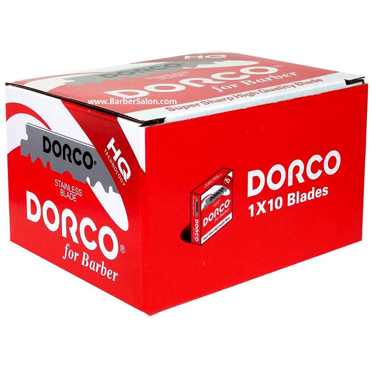 Dorco HQ Super Sharp High Quality Single Edge Blades - 1,000 Blades #HST300-1P [100 Blades x 10 Pack]