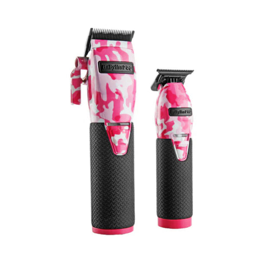 Babyliss LimitedFX Pink Camo Metal Lithium Clipper And Trimmer