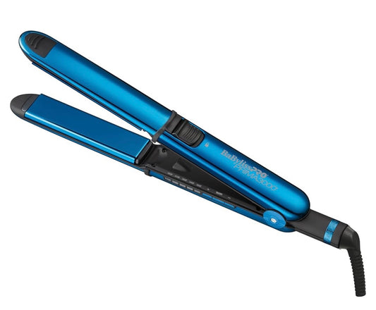 BabylissPRO Nano Titanium Prima3000  Ionic Hair Straightener, Curl and Straighten Hair With one Professional Tool
