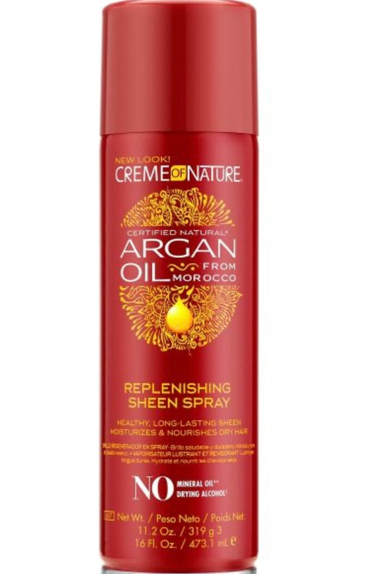 Creme Of Nature Argan Oil Replenishing Sheen Spray 16oz