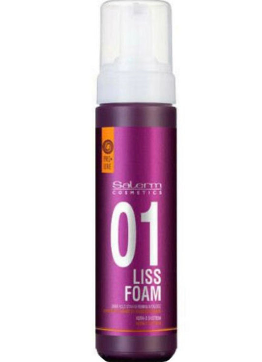 Salerm Pro Line 01 Liss Foam Light Hold Straightening Mousse 6.8oz