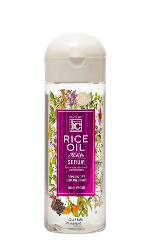 Fantasia IC Rice Oil Herbal Complex Hair Serum, 6oz